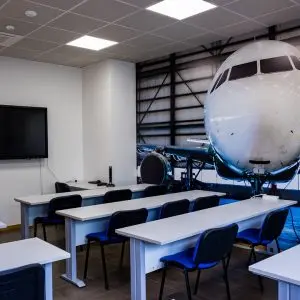 Aula de formación profesional de aeronáutica aviation group